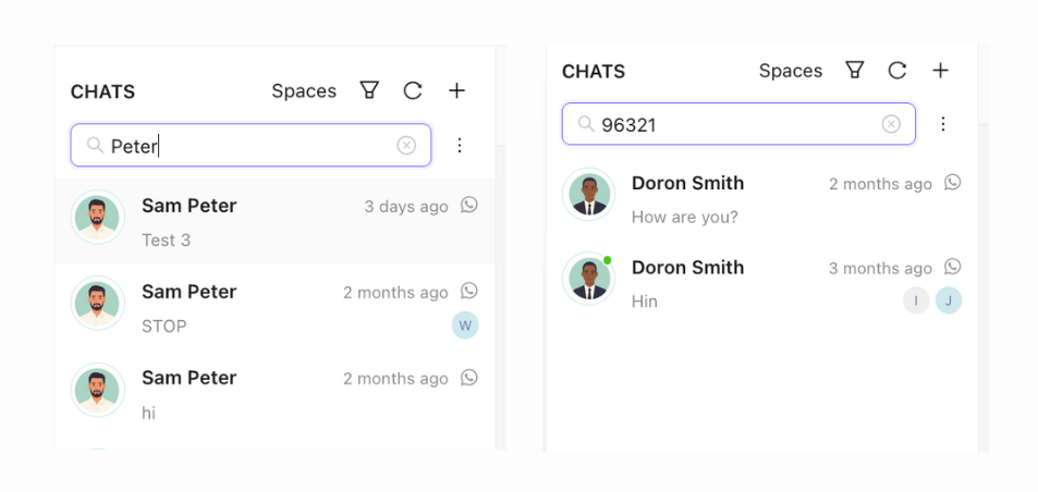 Shared Chat Inbox-Search